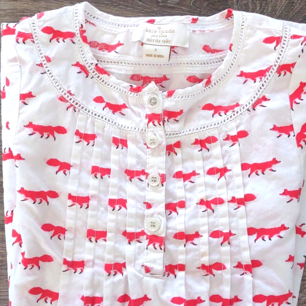 Girls Kate Spade foxy dress